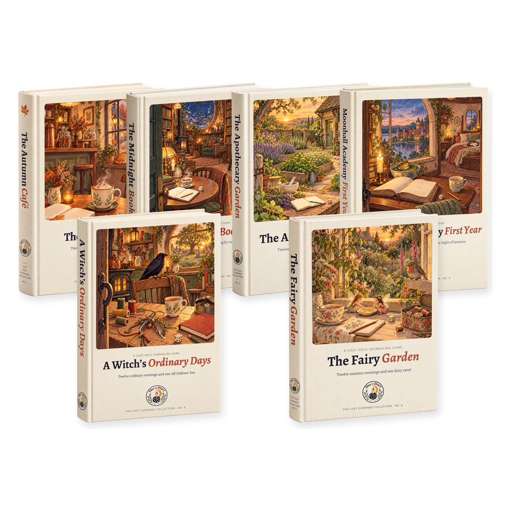 The six game books of The Cozy Evenings Collection