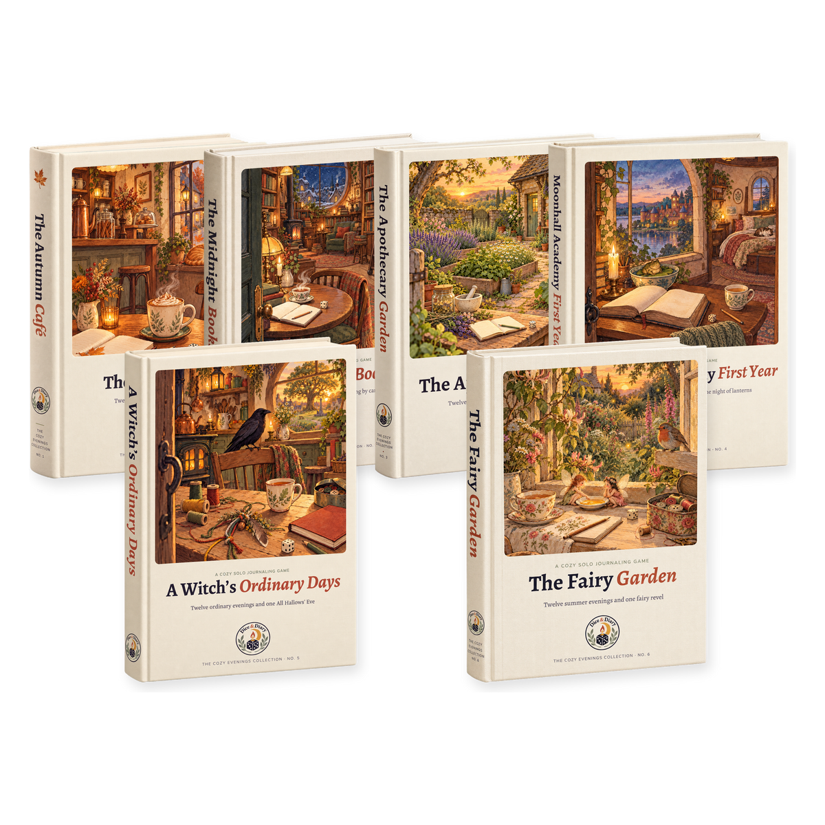 The six game books of The Cozy Evenings Collection
