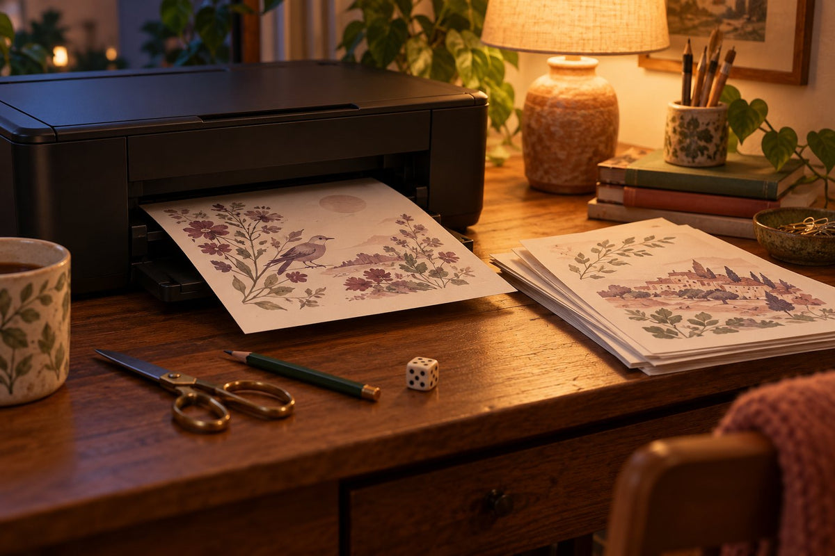Printing game pages at home